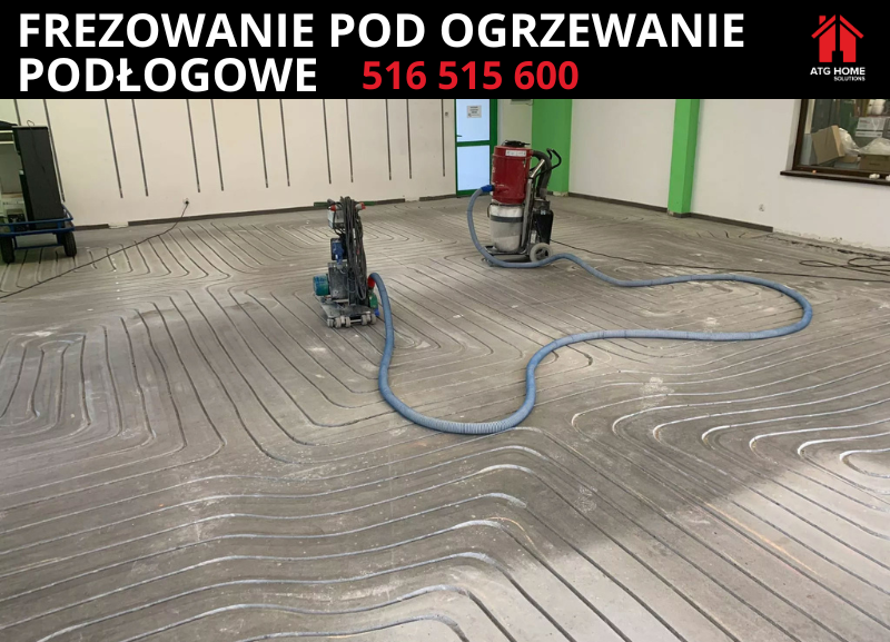 Frezowanie Pod Ogrzewanie Podłogowe, Ogrzewanie Podłogowe Frezowane, frezarka do frezowania ogrzewania podłogowego | ATG Home Solutions